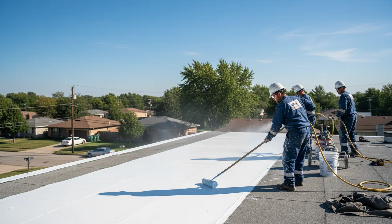 Commercial roof coating in Belva, WV near me